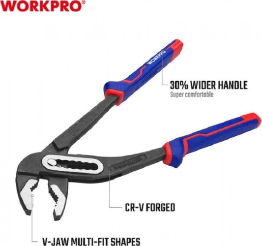 Клещи переставные WORKPRO WP231029 300мм - изображение 5