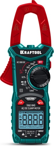 Клещи токоизмерительные KRAFTOOL KC-300DC цифровые 59830