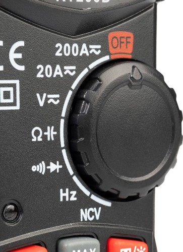 Клещи токоизмерительные КВТ КТ 200D PROLINE цифровые 101563 - изображение 3