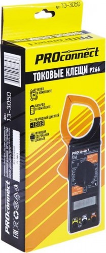 Клещи токоизмерительные Proconnect P266 токовые 13-3050 - изображение 4