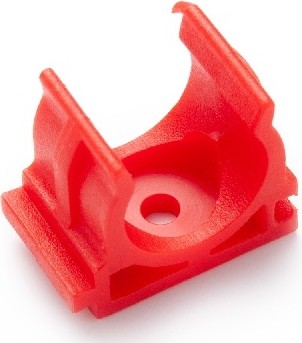 Клипса для сантехнических труб FEDAST KL16-R для монт. пистолетов 16 мм, красный 100 шт