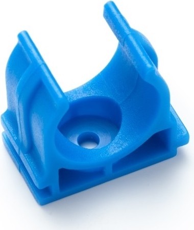 Клипса для сантехнических труб FEDAST KL20-B для монт. пистолетов 20 мм, синий 100 шт