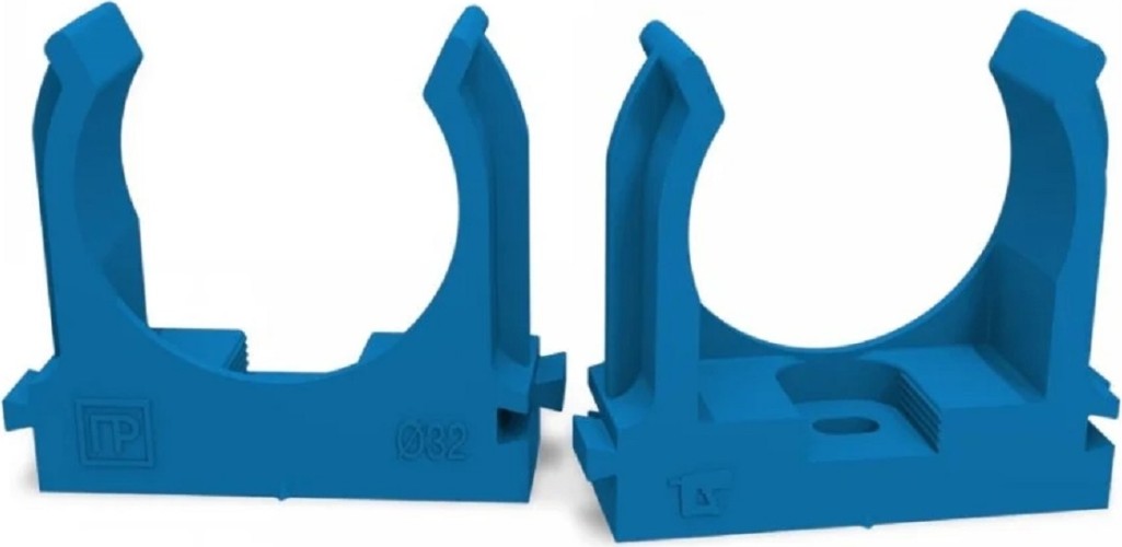 Клипса для труб ПРОМРУКАВ PR13.0146 для монтажного пистолета синяя Д32, 25шт