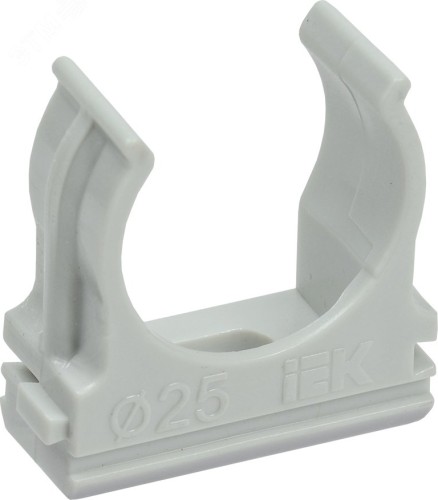Клипса IEK CF25 для труб с защелкой  CTA10D-CF25-K41-100