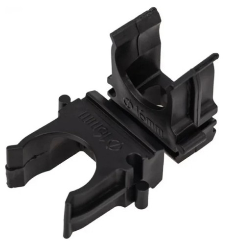 Клипса REXANT 28-0116-5 для трубы ø16мм черная (10 шт/уп) - изображение 3