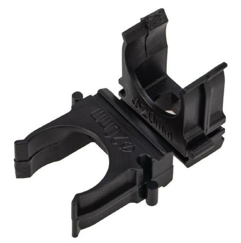 Клипса REXANT 28-0120-3 для трубы ø20мм, черная (100 шт/уп) - изображение 2