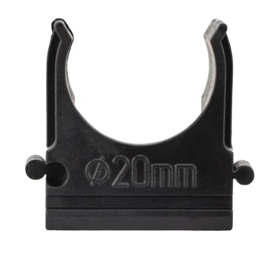 Клипса REXANT 28-0120-5 для трубы ø20мм черная (10 шт/уп) - изображение 2