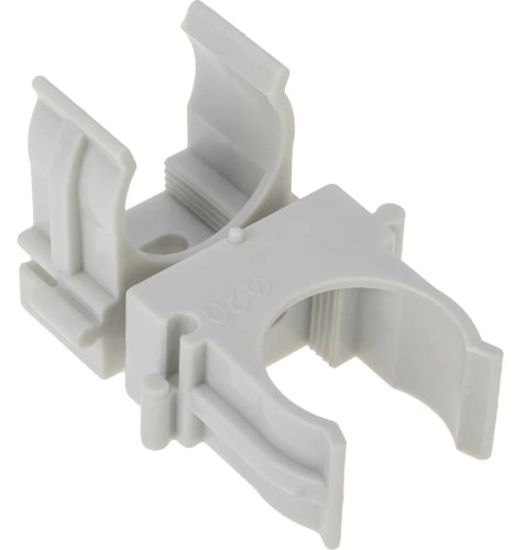 Клипса REXANT 28-0420-1 для монтажного пистолета ø 20 мм, серая 100 шт/уп