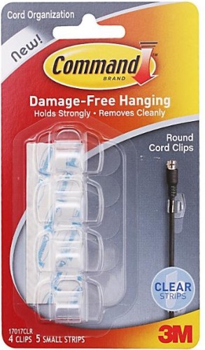 Клипсы для гирлянд 3M Command® (17017CLR) прозрачные, 4 шт 7100108710