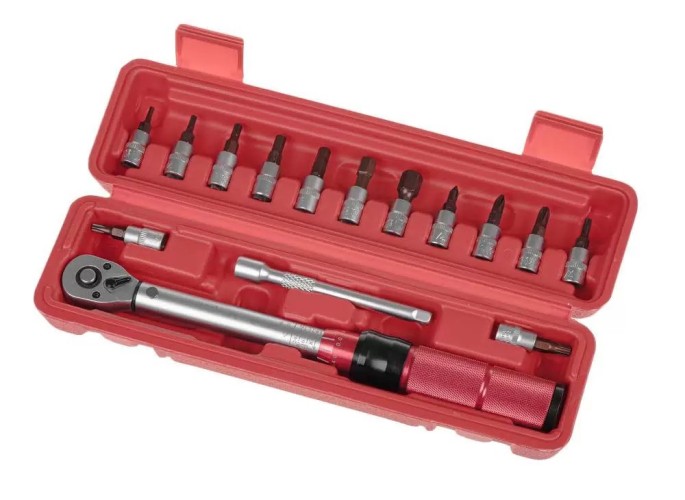 Ключ динамометрический ARNEZI R7300146 1/4 2-24 Hм, 72 зуба, с принадлежностями в кейсе - изображение 3