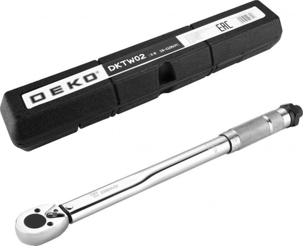 Ключ динамометрический DEKO DKTW02 3/8, 19-110 нм 065-0342