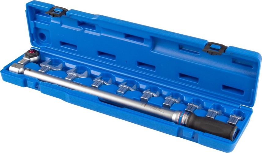 Ключ динамометрический KING TONY "FIT" 14х18 мм, 60-340 Hм, с набором рожковых насадок 13 345203D11MR - изображение 2