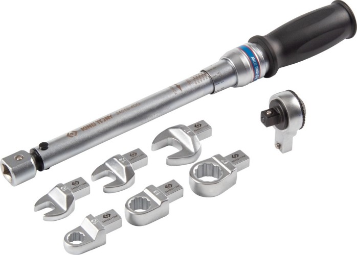 Ключ динамометрический KING TONY "FIT" 9х12 мм, 4-20 Hм, с набором насадок 10-17 мм, кейс 345102D08MR - изображение 4