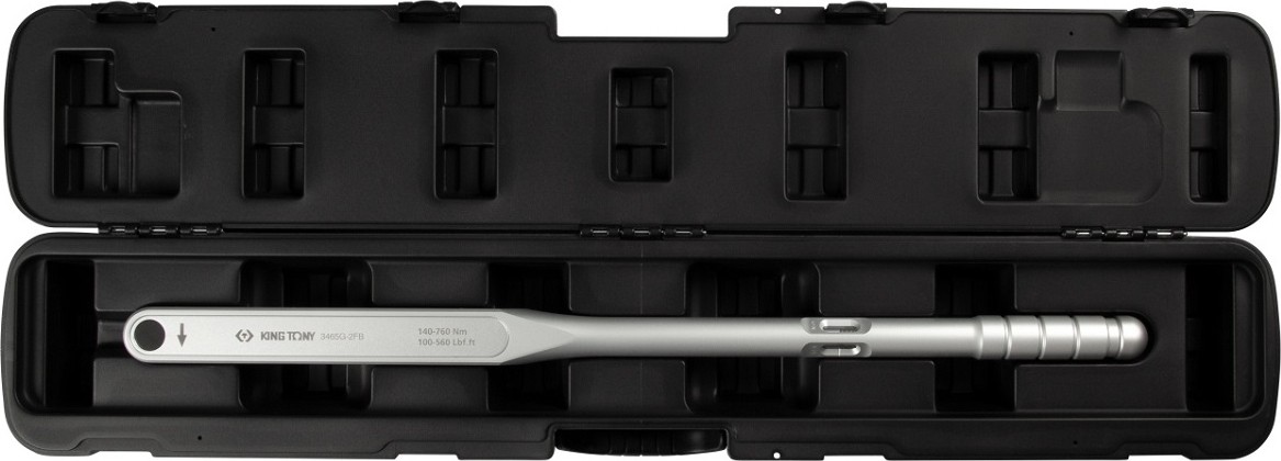 Ключ динамометрический KING TONY "ALUMINIUM" 3/4", 140-760 Hм, футляр 3465G-2FB - изображение 2