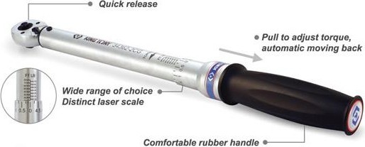 Ключ динамометрический KING TONY серии "EXACT" 3/4", 150 - 800 Нм 34662-2DG 34662-2DGMA - изображение 2
