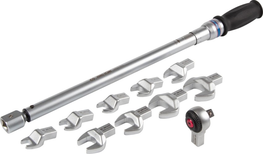 Ключ динамометрический KING TONY "FIT" 14х18 мм, 60-340 Hм, с набором рожковых насадок 13 345203D11MR - изображение 4