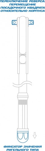 Ключ динамометрический KING TONY серии "INDUSTRIAL" 1/2", 25 - 135 Нм 3446E-1HG 3446E-1HG - изображение 2