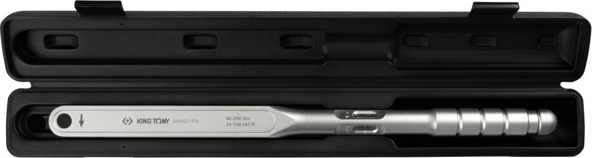 Ключ динамометрический KING TONY "ALUMINIUM" 1/2", 40-200 Hм, футляр 3445G-1FB - изображение 2