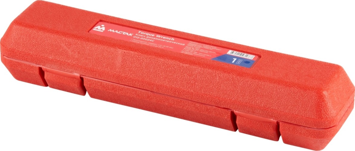 Ключ динамометрический МАСТАК 012-20024C 1/4", 2-24 нм, в пластиковом кейсе - изображение 2