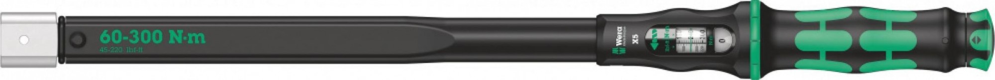 Ключ динамометрический WERA 05075655001 click-torque x 5 регулируемый для насадок 14x18 мм WE-075655