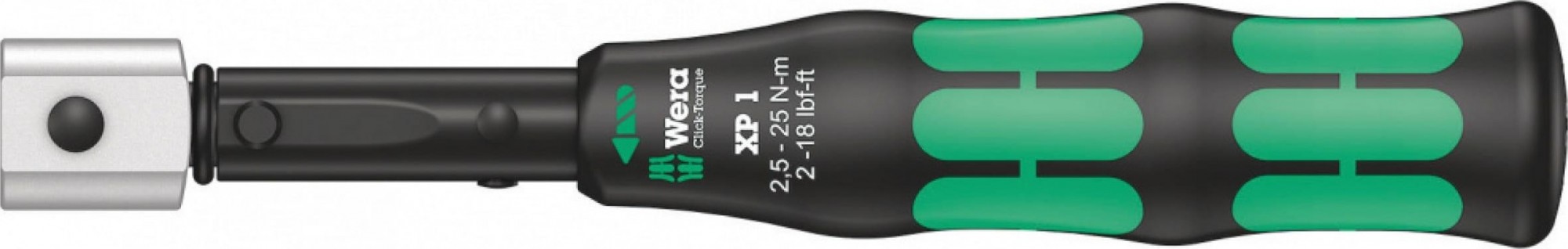 Ключ динамометрический WERA 05075670001 click-torque xp 1 предустановлен 2.5 нм, для насад WE-075670