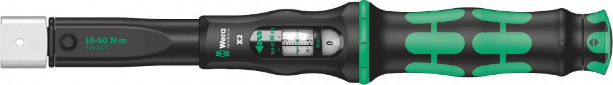 Ключ динамометрический WERA 05075652001 click-torque x 2 регулируемый для насадок 9x12 мм, WE-075652