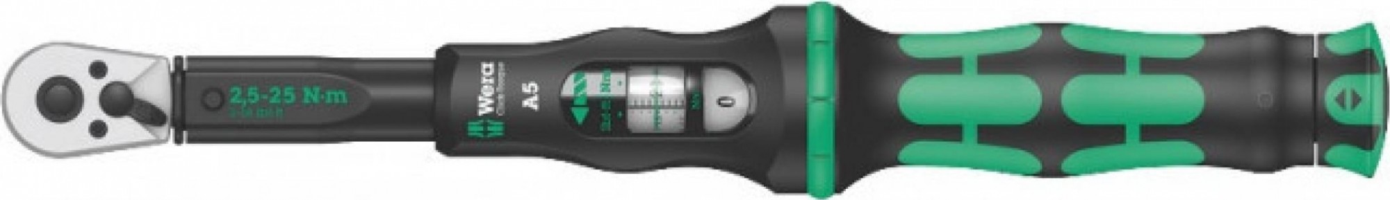 Ключ динамометрический WERA 05075605001 click-torque a 6 регулируемый, шестигранник 1/4",  WE-075605