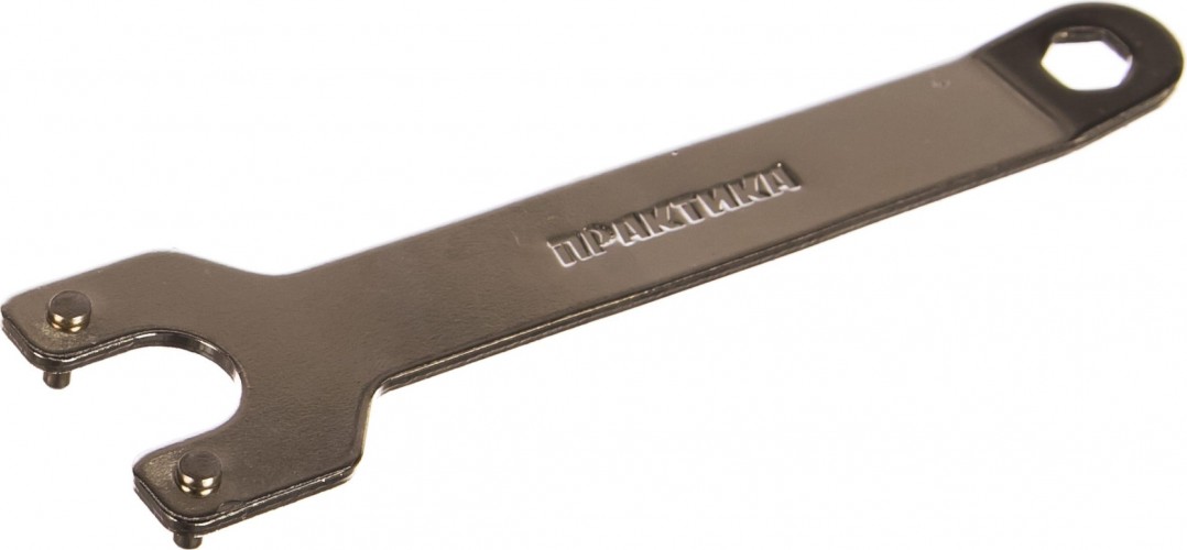 Ключ для планшайб ПРАКТИКА 35 мм, для УШМ, плоский + планшайба 246-241