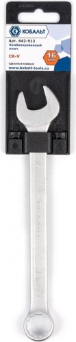 Ключ комбинированный Кобальт 642-913 16 мм cr-v - изображение 2