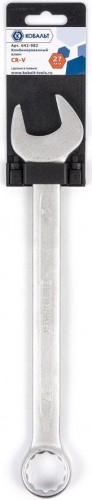 Ключ комбинированный Кобальт 642-982 27 мм cr-v - изображение 2