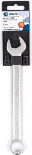 Ключ комбинированный Кобальт 642-937 18 мм cr-v - изображение 2