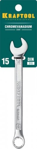 Ключ комбинированный KRAFTOOL 15 мм гаечный 27079-15_z01 - изображение 2