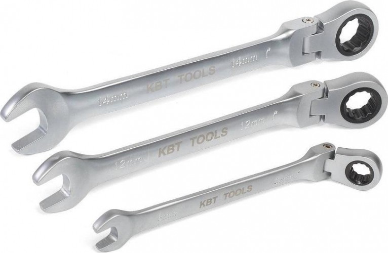 Ключ комбинированный КВТ  трещоточный 10 мм с шарниром 79193 - изображение 2