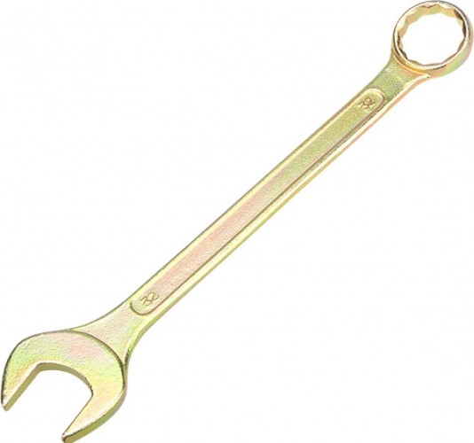 Ключ комбинированный REXANT 12-5818-2 32 мм, желтый цинк
