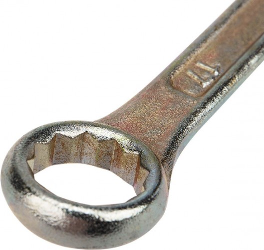 Ключ комбинированный REXANT 12-5812-2 17 мм, желтый цинк - изображение 2