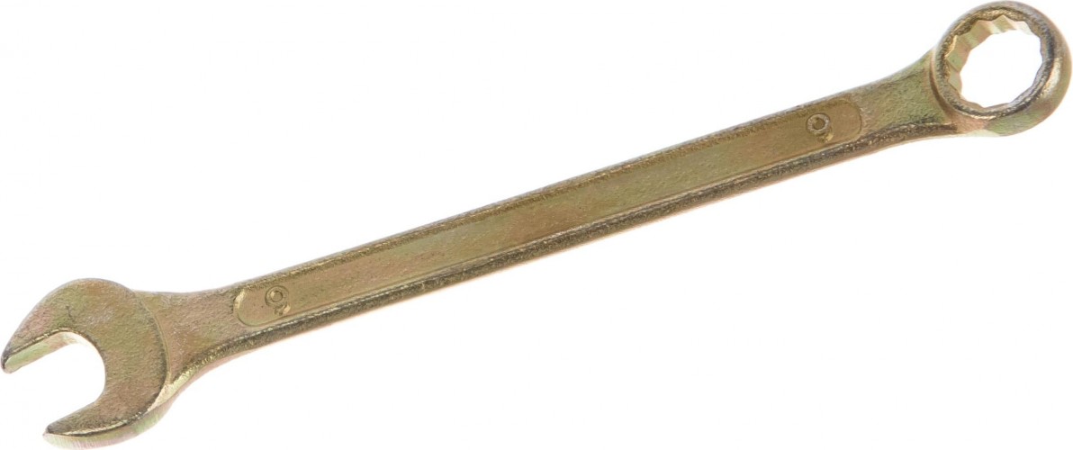 Ключ комбинированный REXANT 12-5804-2 9 мм, желтый цинк - изображение 2