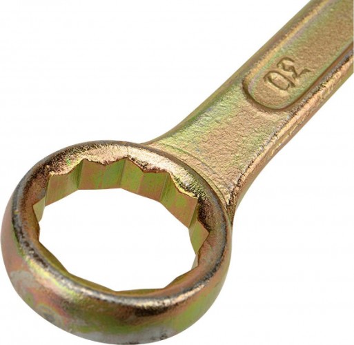 Ключ комбинированный REXANT 12-5817-2 30 мм, желтый цинк - изображение 2