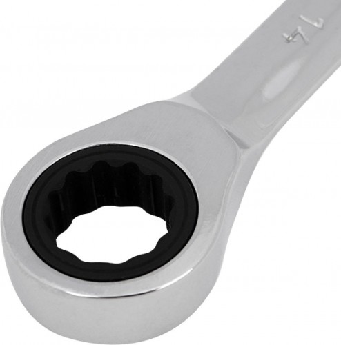 Ключ комбинированный REXANT 12-5809-1 трещоточный 14 мм, crv, зеркальный хром - изображение 2