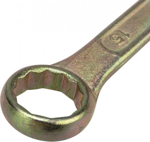 Ключ комбинированный REXANT 12-5810-2 15 мм, желтый цинк - изображение 2