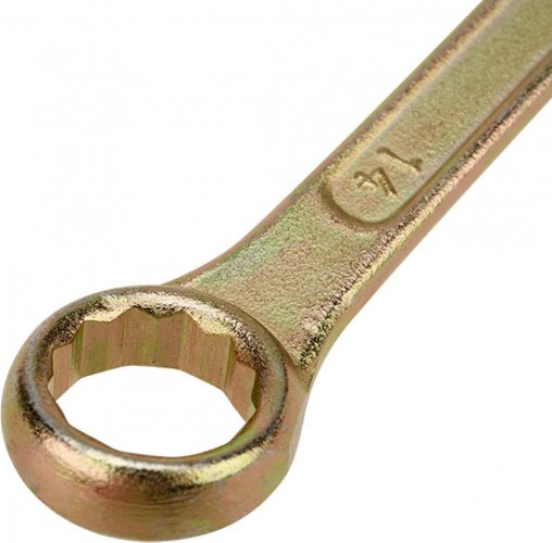 Ключ комбинированный REXANT 12-5809-2 14 мм, желтый цинк - изображение 2