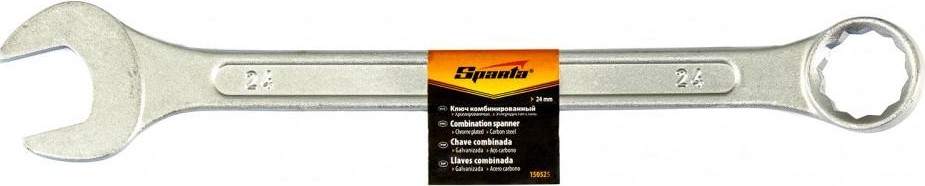 Ключ комбинированный Sparta 24 мм хромированный 150525 150525