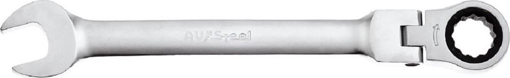 Ключ комбинированный трещоточный AV Steel AV-315212 12 мм, с шарниром