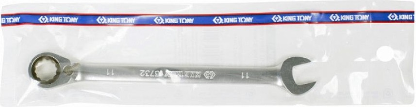 Ключ комбинированный трещоточный KING TONY 373211М 11 мм, с флажком 373211M - изображение 3