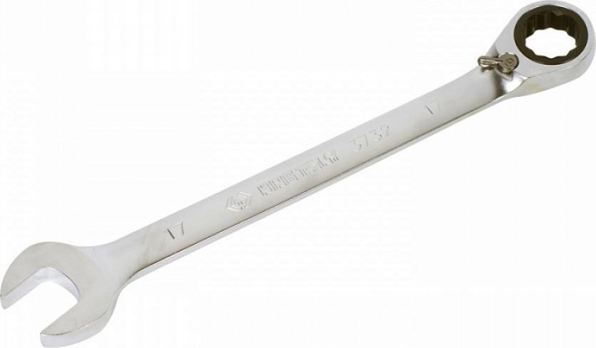 Ключ комбинированный трещоточный KING TONY 373217М 17 мм, с флажком 373217M