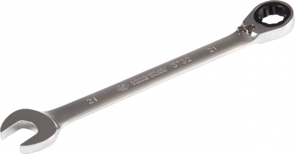 Ключ комбинированный трещоточный KING TONY 373221M с флажковым 21 мм