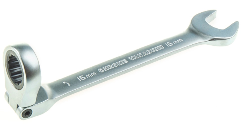 Ключ комбинированный трещоточный ARNEZI R1030516 16 мм шарнирный - изображение 3