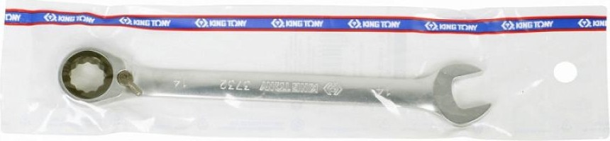 Ключ комбинированный трещоточный KING TONY 373214М 14 мм, с флажком 373214M - изображение 3