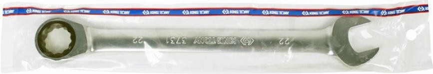 Ключ комбинированный трещоточный KING TONY 373122М 22 мм 373122M - изображение 2
