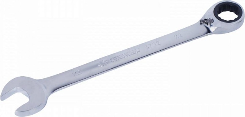 Ключ комбинированный трещоточный KING TONY 373222М 22 мм, с флажком 373222M