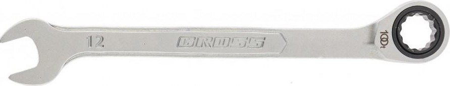 Ключ комбинированный трещоточный GROSS 14850 12 мм